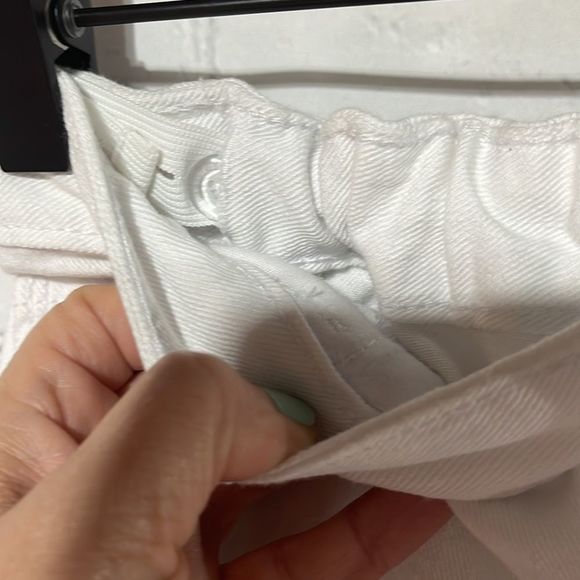 Old Navy White Jeans Adjustable Waist Size 14 - Picture 8 of 9